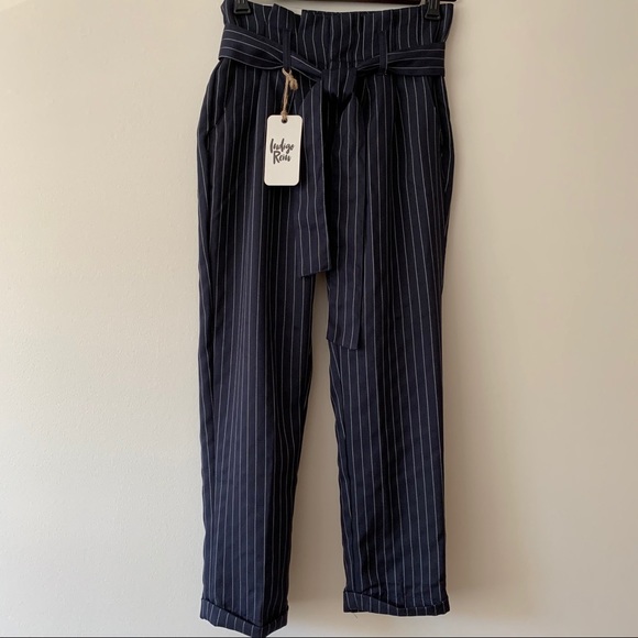 Indigo Rein Stripe Paperbag Waist 